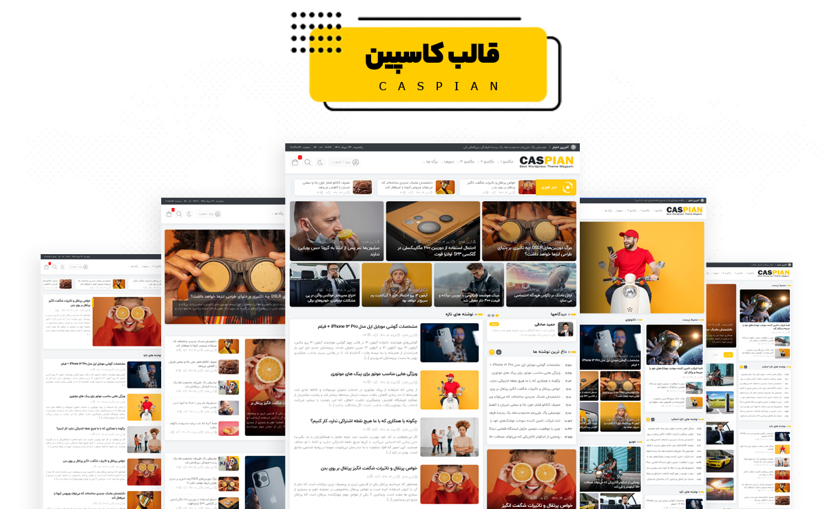 قالب وردپرس کاسپین