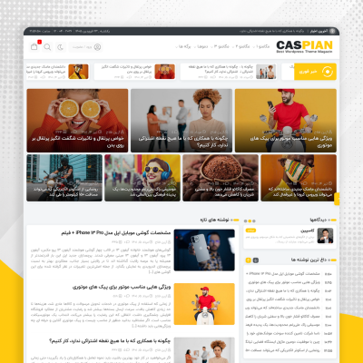 قالب وردپرس کاسپین | پوسته خبری و مجله‌ای Caspian